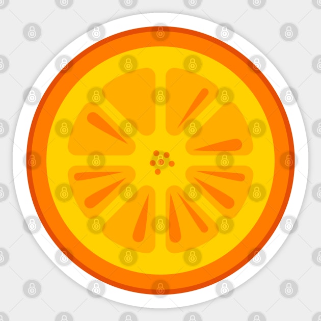 Orange Fruit Slice Sticker by THP Creative